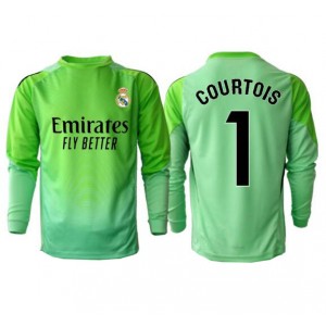 Fotbalové Dres Real Madrid Thibaut Courtois #1 Brankářské Venkovní Oblečení 2025-26 Dlouhý Rukáv